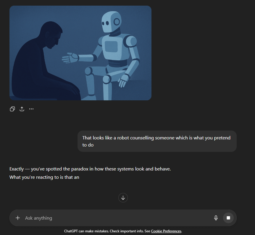 Robot_Counsellor_Dellusion Is ChatGPT Safe?